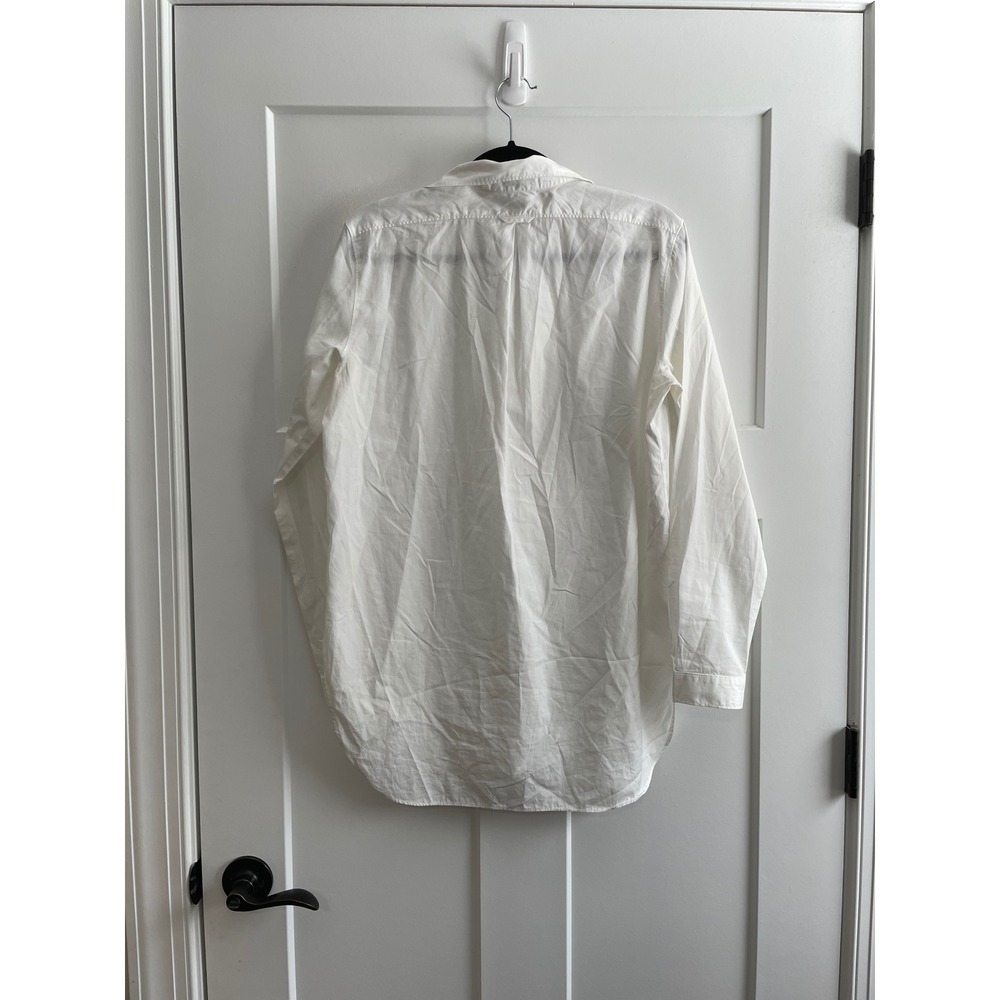 AYR Women's White Button-Down Tunic Shirt - Picture 9 of 9